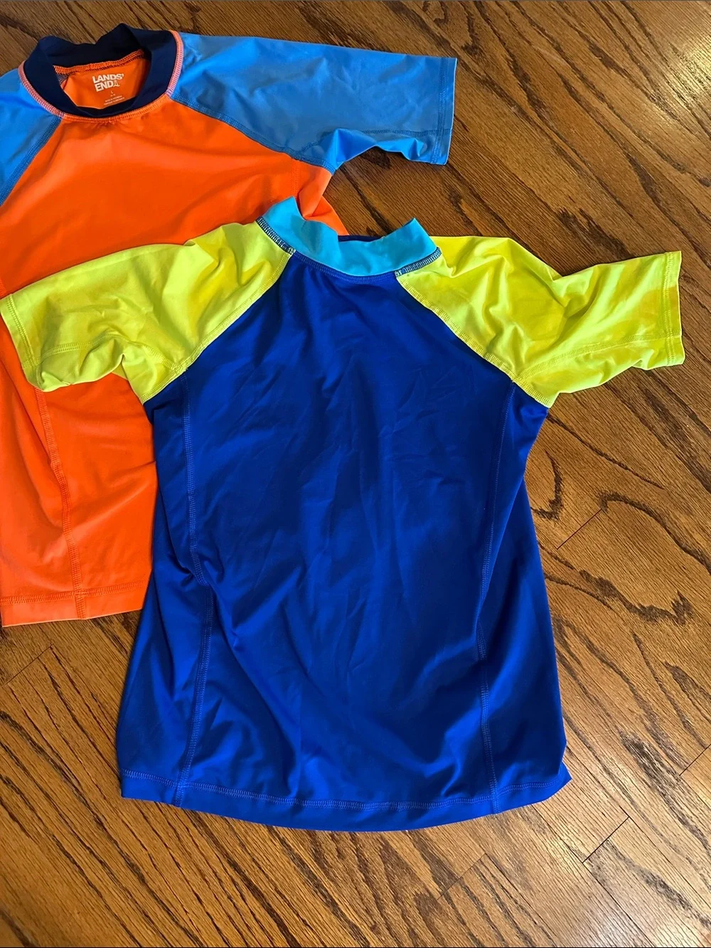 Boys neon swim rashguard bundle
